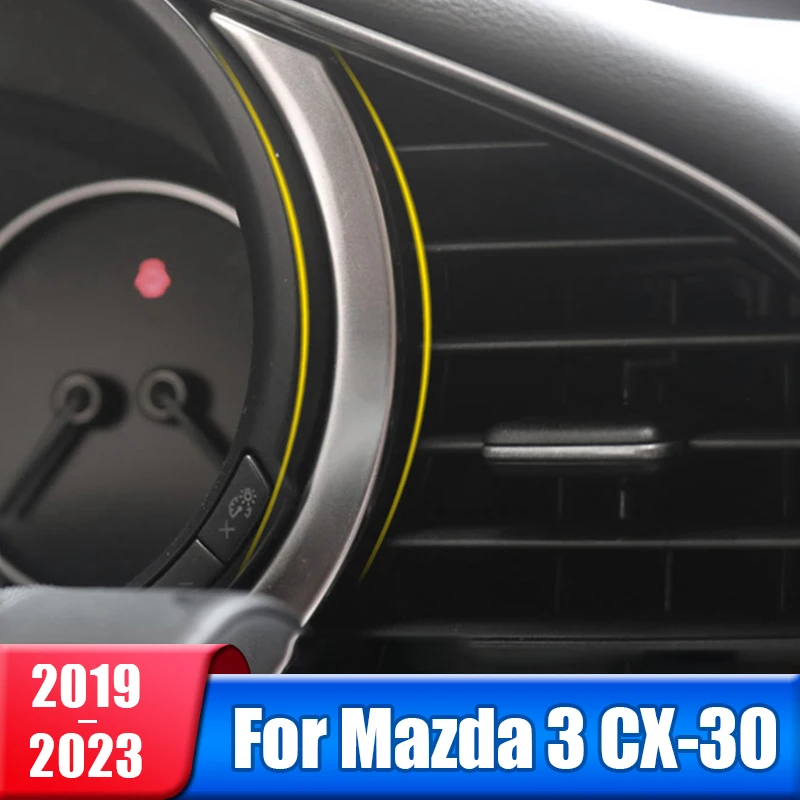 

Stainless Steel Car Instrument Dashboard Display Trim Cover For Mazda 3 BP CX30 CX-30 DM 2019 2020 2021 2022 2023 Accessories