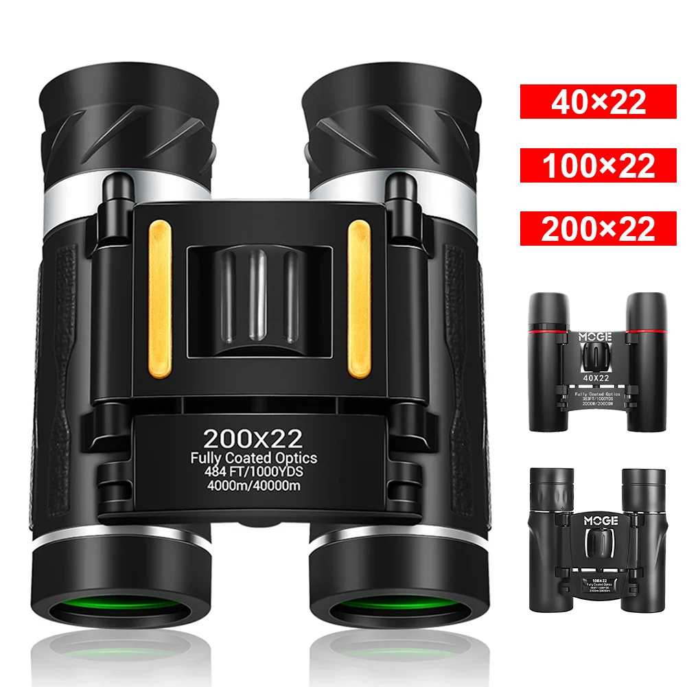

Professional HD Binoculars Telescope Low Light Vision High Magnification Folding Telescope for Hiking Hunting Bird Watching