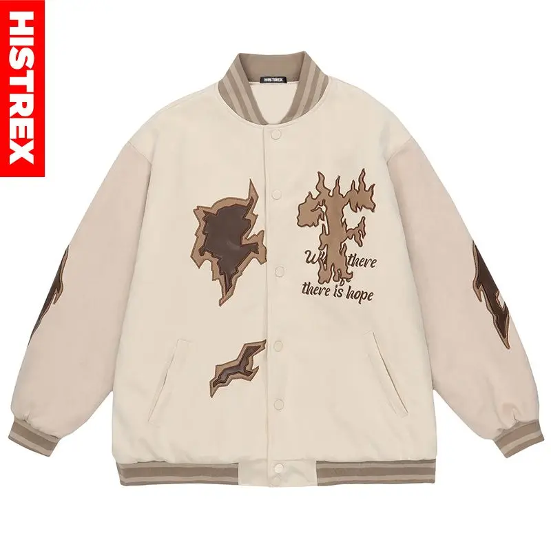 

HISTREX -Брендовые зимние университетские куртки для мужчин, толстая бейсбольная куртка, корейские теплые парки, пальто в стиле хип-хоп, зимняя верхняя одежда Letterman