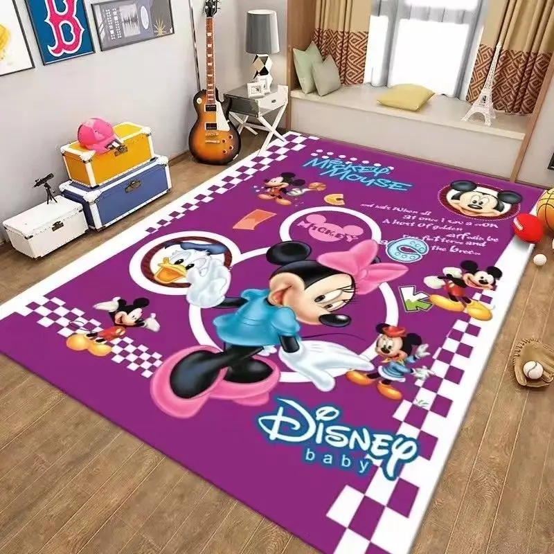 

Милый мультяшный ковер Disney Микки, ковер для гостиной, ковер для спальни, полностью татами, прикроватный напольный коврик, Детский ковер, Дек...