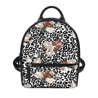 advocator leopard print womens backpack pu leather customize female bag waterproof%c2%a0 ladies travel mochilas free shipping