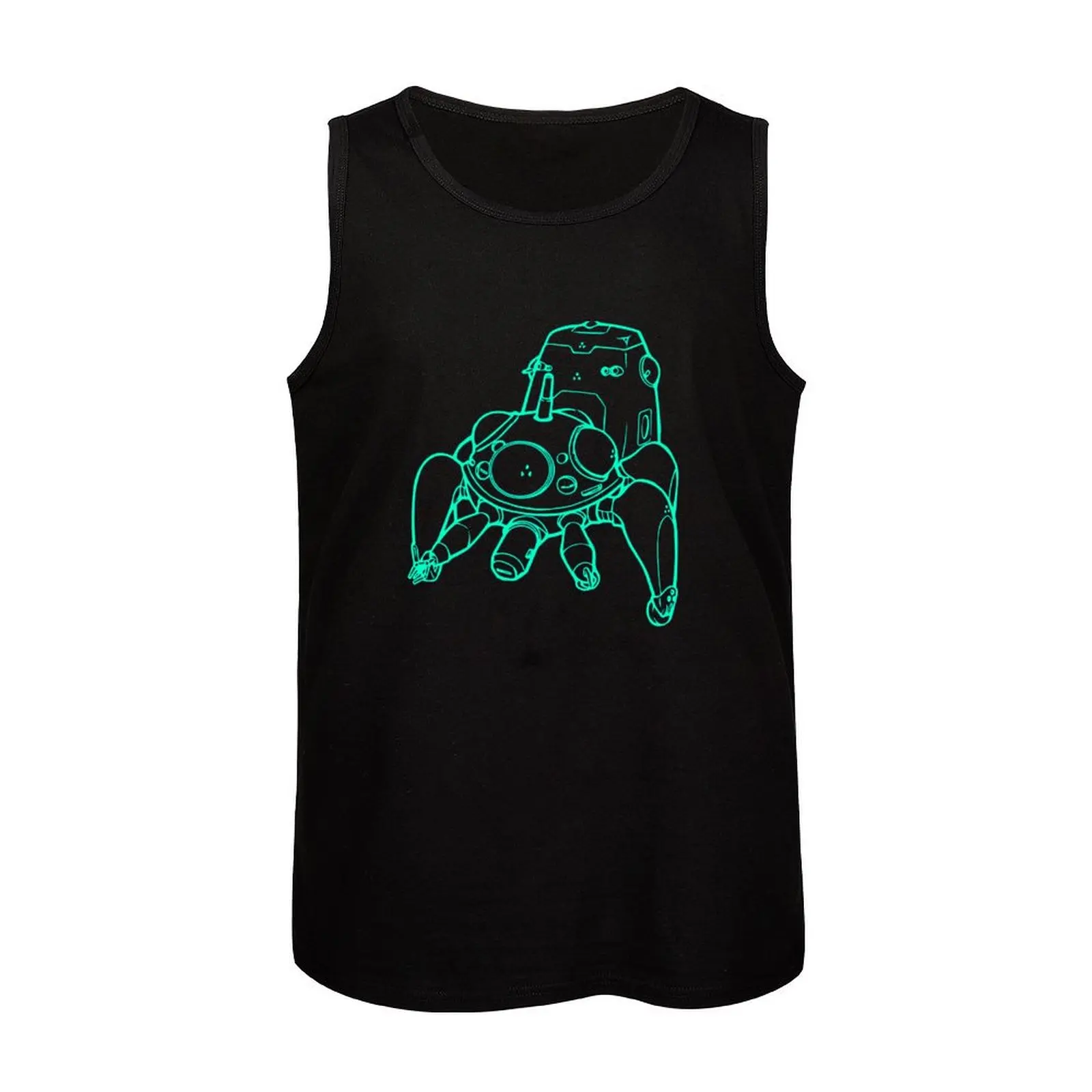 Tachikoma v.6 Майка без рукавов спортивные рубашки мужские хлопковые футболки