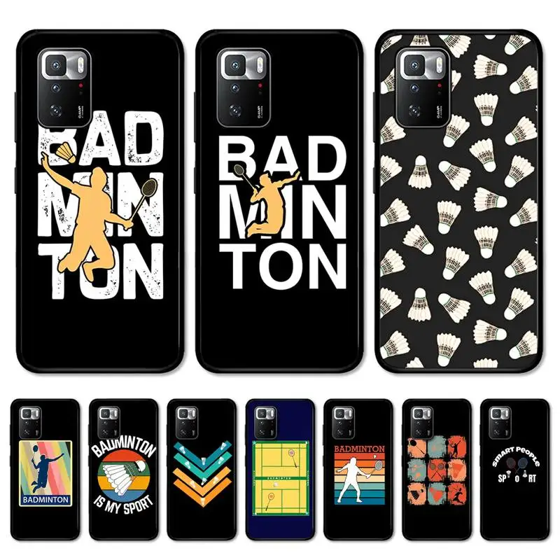 

Badminton Sport Phone Case For Redmi Note 4 X 5 A 6 7 8 Pro T 9 Pro 9S 10 Pro 11 Pro 11S 11Epro PocoM3pro