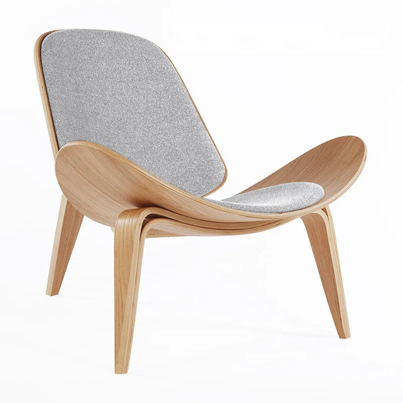 Ash Plywood Fabric Upholstery Living Room Furniture Modern Lounge Chair Replica Wrxyh