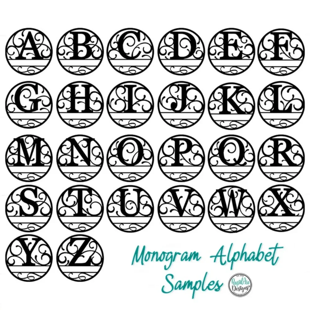 Металлический знак с именем монограммой в качестве индивидуального семейного