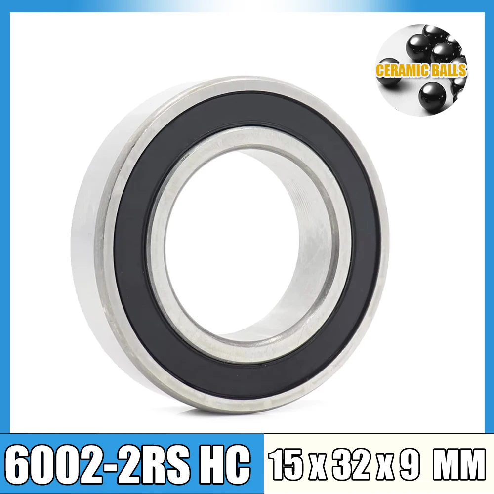 Фото 2 шт. гибридные керамические шарикоподшипники HC 6000RS 6001RS 6002RS 6003 6200RS 6201RS 6202RS 6300 6301 2RS из нержавеющей стали для электроинструментов №4