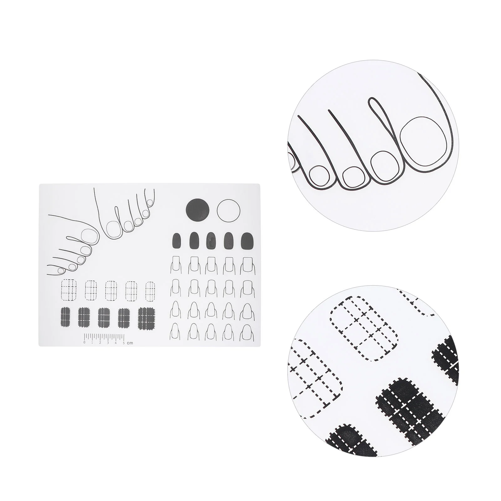 

Nail Mat Acrylic Silicone Practice Pad Training Stamping Sheet Manicure Nails Application Template Trainer Table Cover Matt Tool