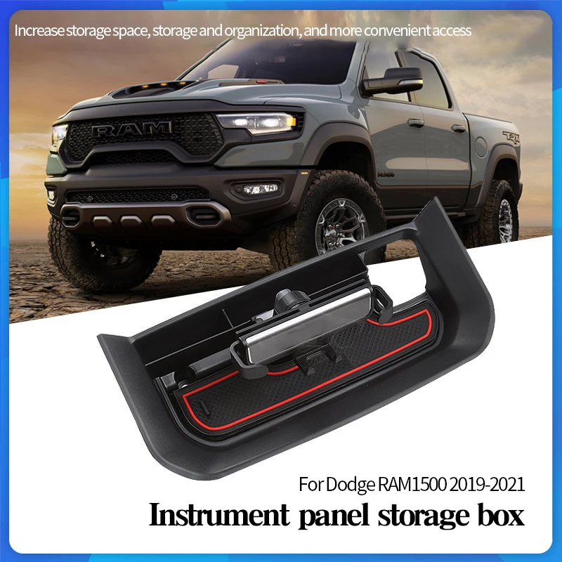 

Контейнер для хранения центральной консоли для Dodge RAM 1500 2019-2021, органайзер из АБС-пластика, пыленепроницаемый внутренний защитный аксессуар,...
