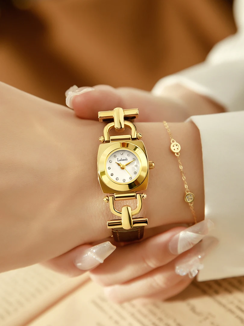 Классические часы с римскими цифрами для женщин кварцевые наручные роскошные