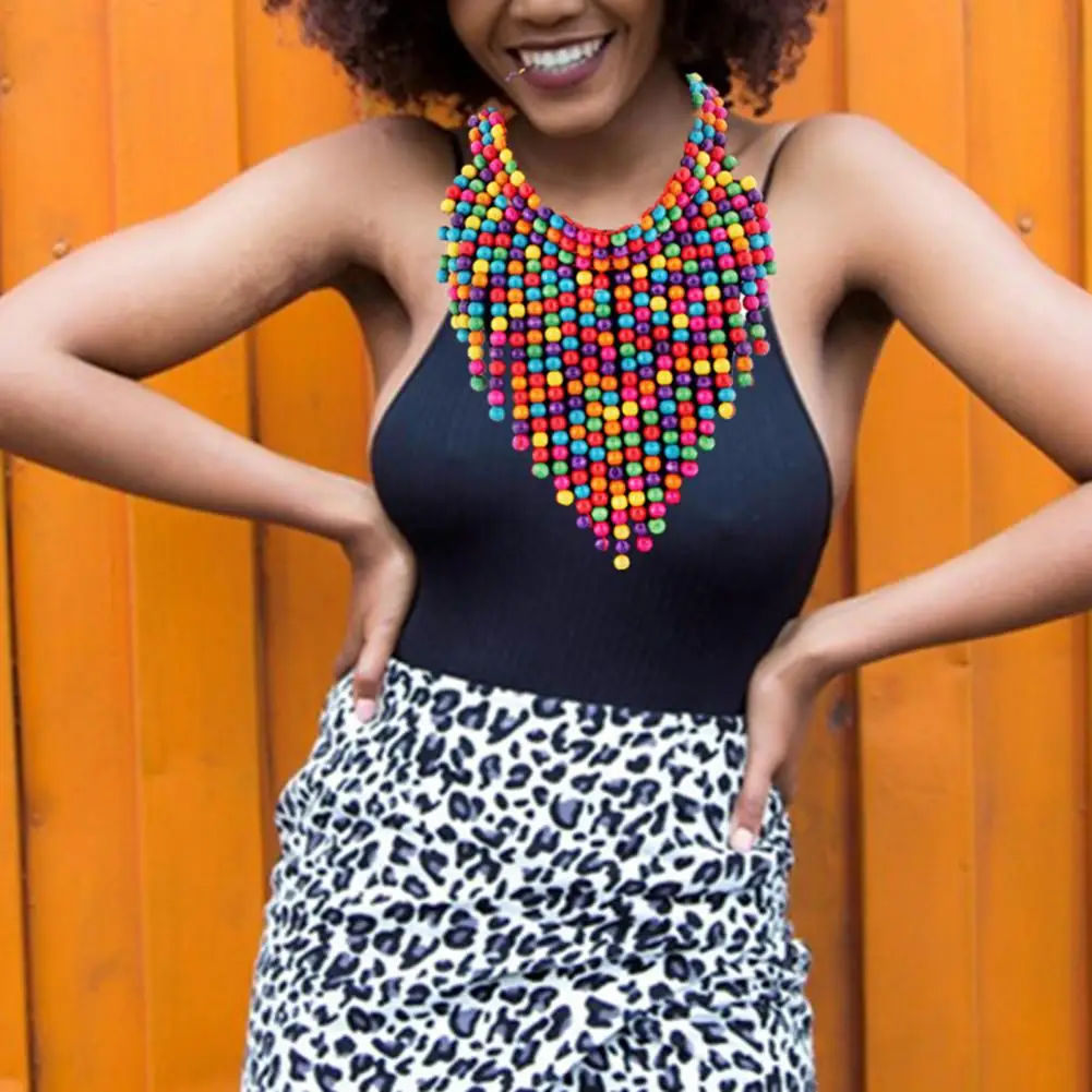 Привлекательное Женское Ожерелье прочное ожерелье ручной работы в стиле бохо с