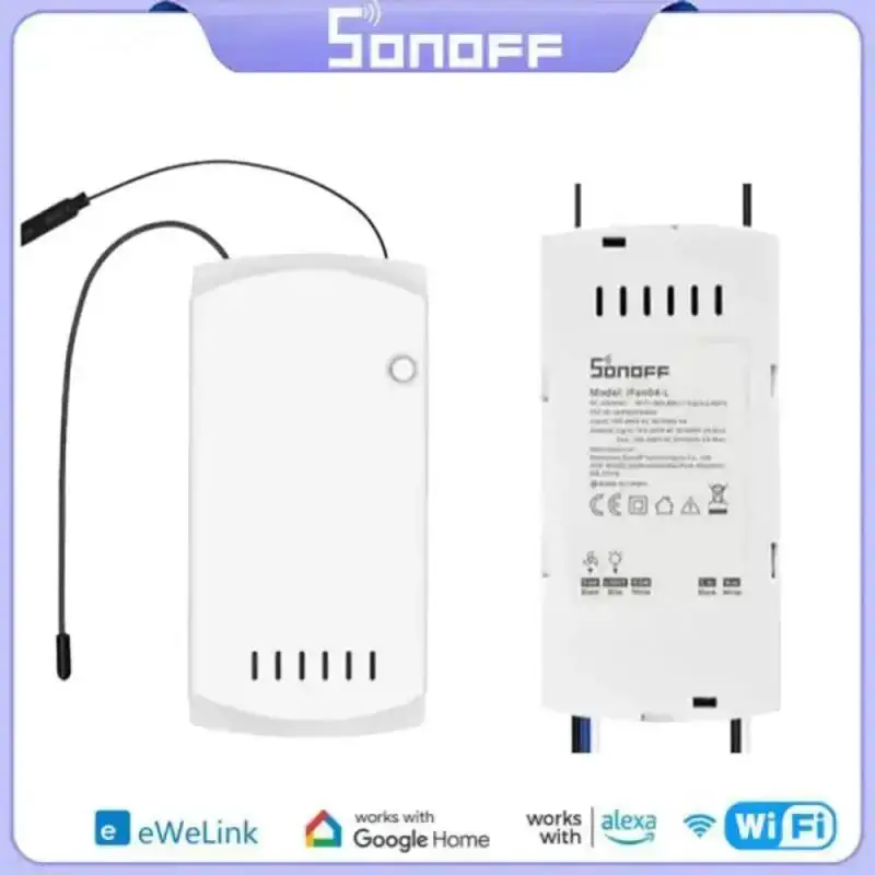 Умный выключатель вентилятора SONOFF IFan04 с Wi-Fi Регулируемый контроллер 433 RF/eWelink