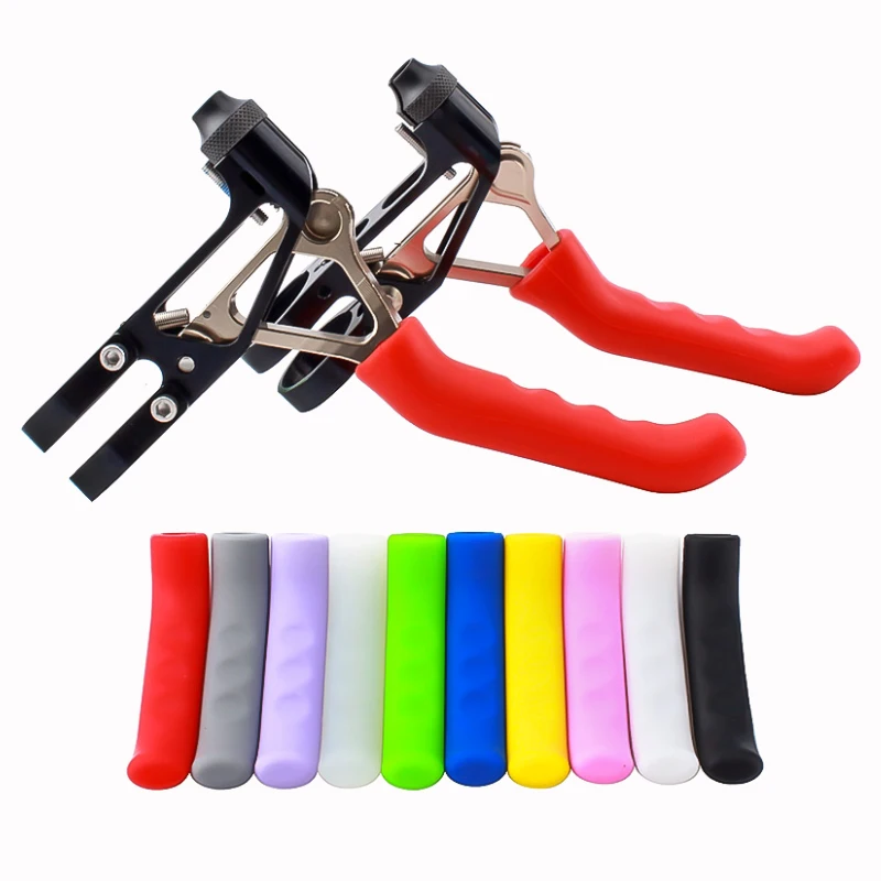 Bicycle Brake Handle Lever Cover Non-slip Silicone Handlebar Grip Cover MTB Fixed Gear Universal Type Brake Lever Protection