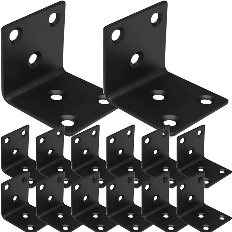 

20Pcs Stainless Steel Angle Brackets,40MM Heavy Duty Wide Corner Brackets 90Degree L Shape Bracket For Wooden Frame Bed