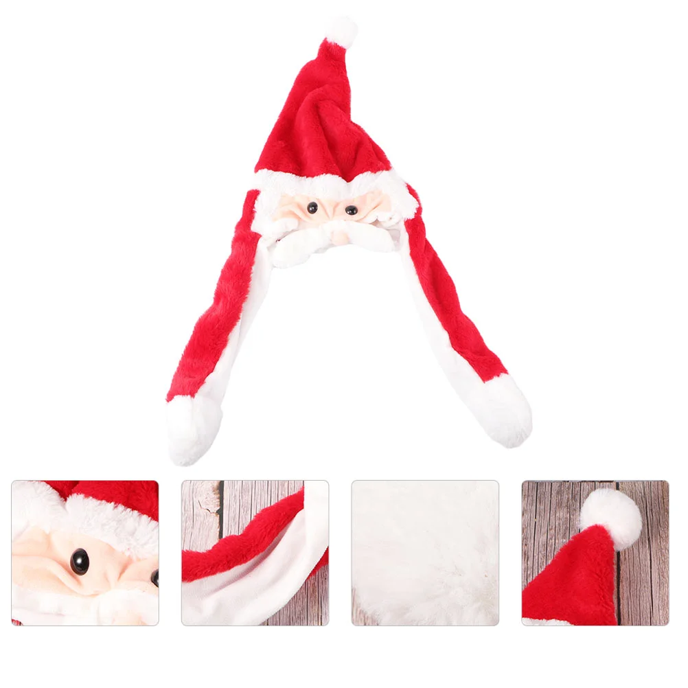 

1Pc Creative Christmas Hat PP Cotton Hat Glowing Christmas Party Favors