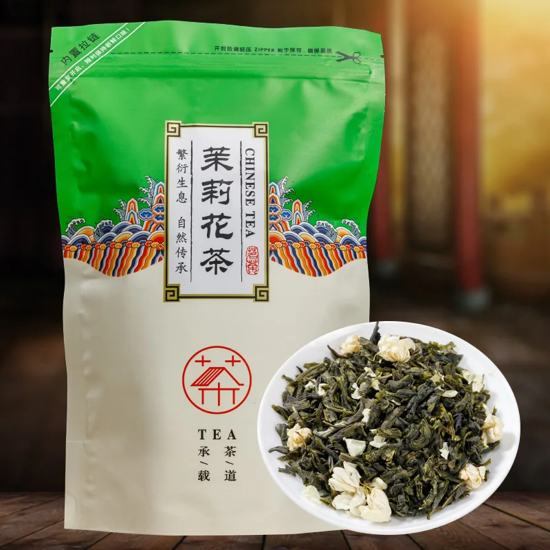

2022 Жасмин Зеленый Жасмин натуральный цветок китайский чай зеленый 250 г Прямая поставка