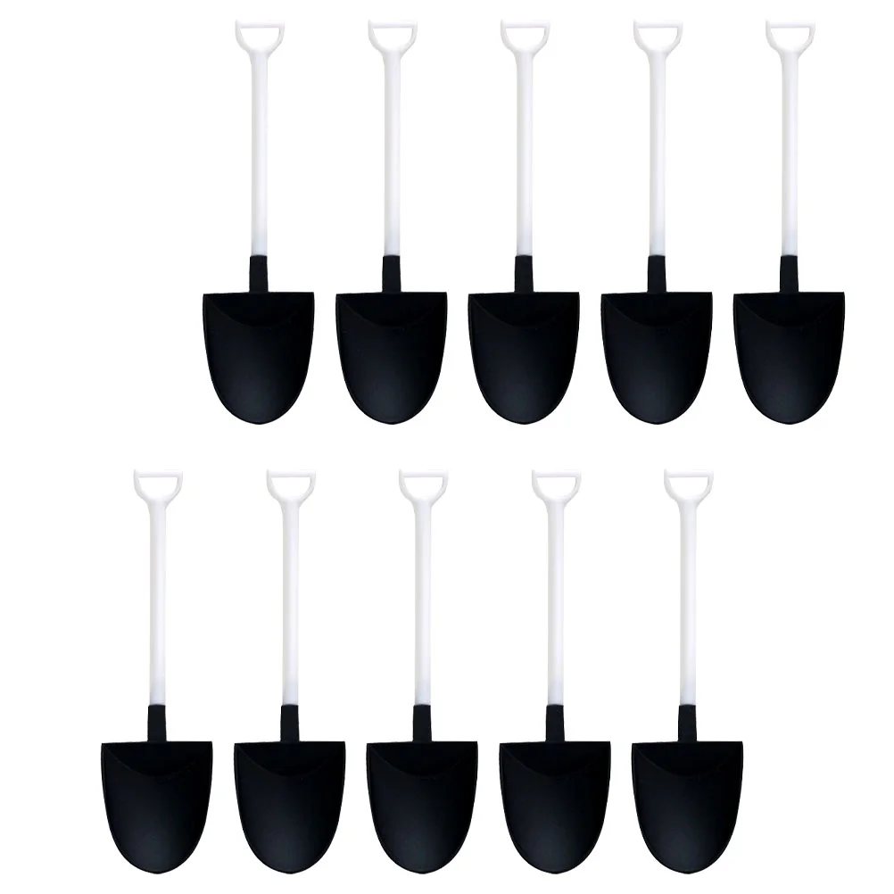 

100PCS Shovel-shaped Spoons Ice Cream Spoons Dessert Use Plastic Spoons