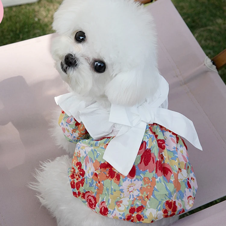 

Spring Summer Dog Dress Cat Skirt Chihuahua Clothes Doggy Puppy Yorkie Pomeranian Shih Tzu Maltese Bichon Poodle Clothing XXS