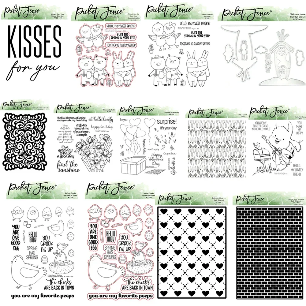 Трафарет для тиснения ко Дню святого Валентина металлические штампы и