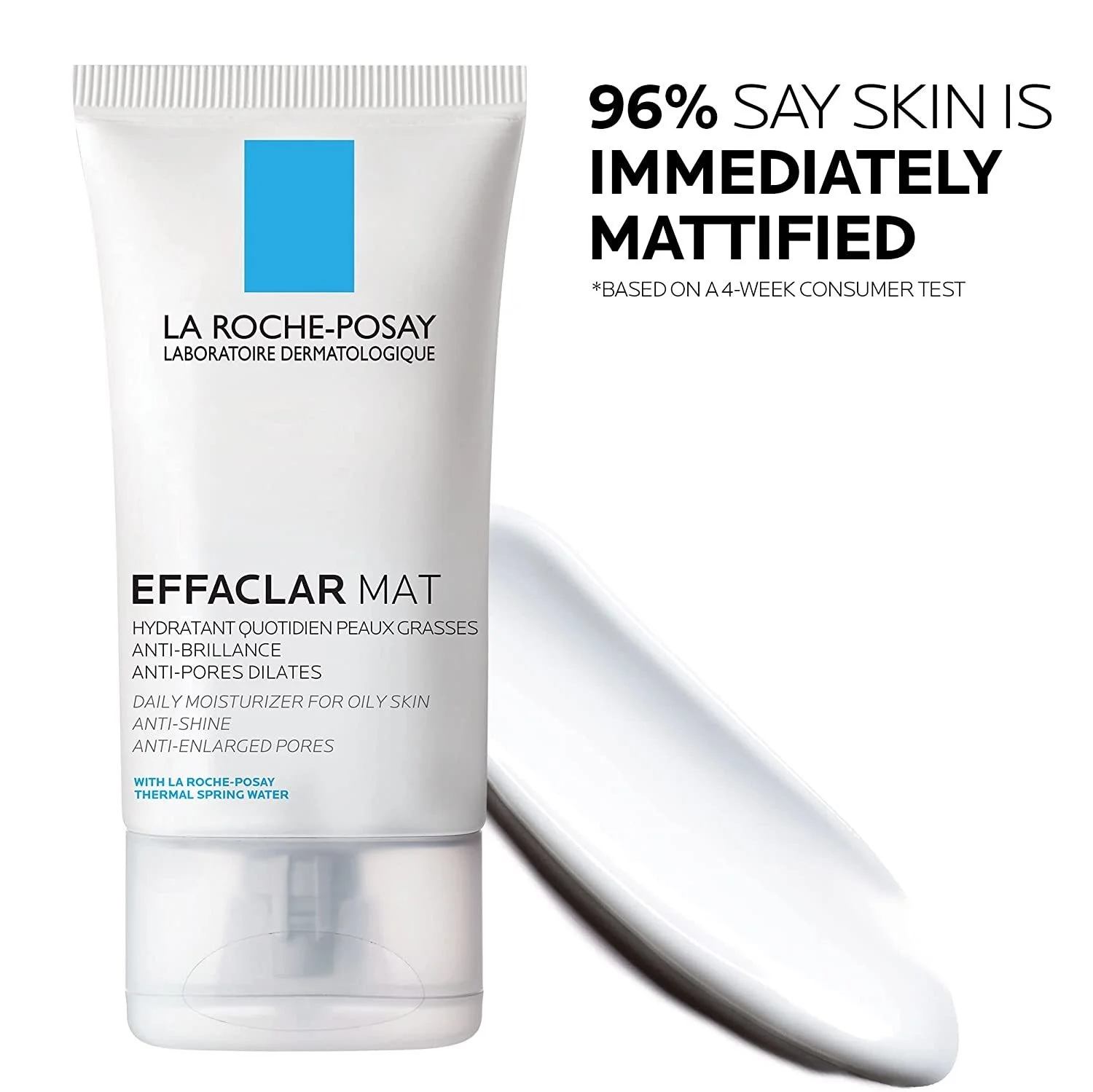 

La Roche-Posay Effaclar Mat Facial Moisturizing Lotion Anti-Brillance Firming Pores Moisturizer Oil-Free For Sensitive Skin 40ml