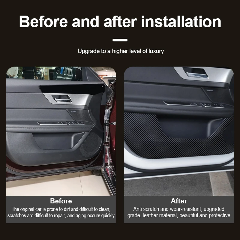 Противоударный коврик для двери автомобиля наклейки полоски порогов защитный