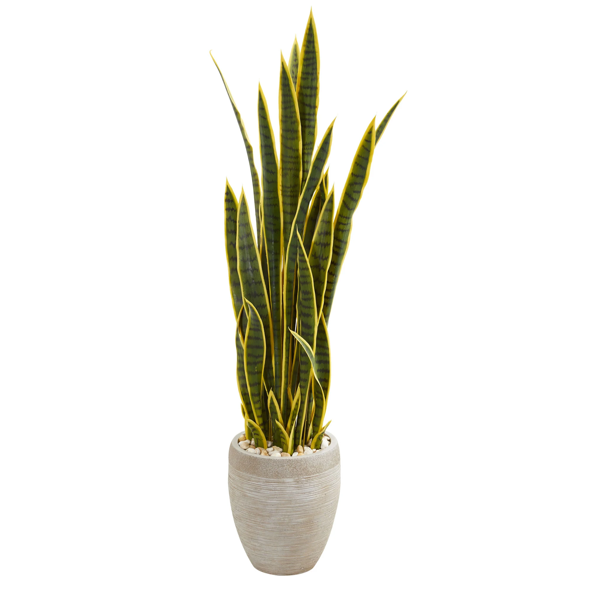 

Искусственное растение Sansevieria в песочном цвете, 52 дюйма