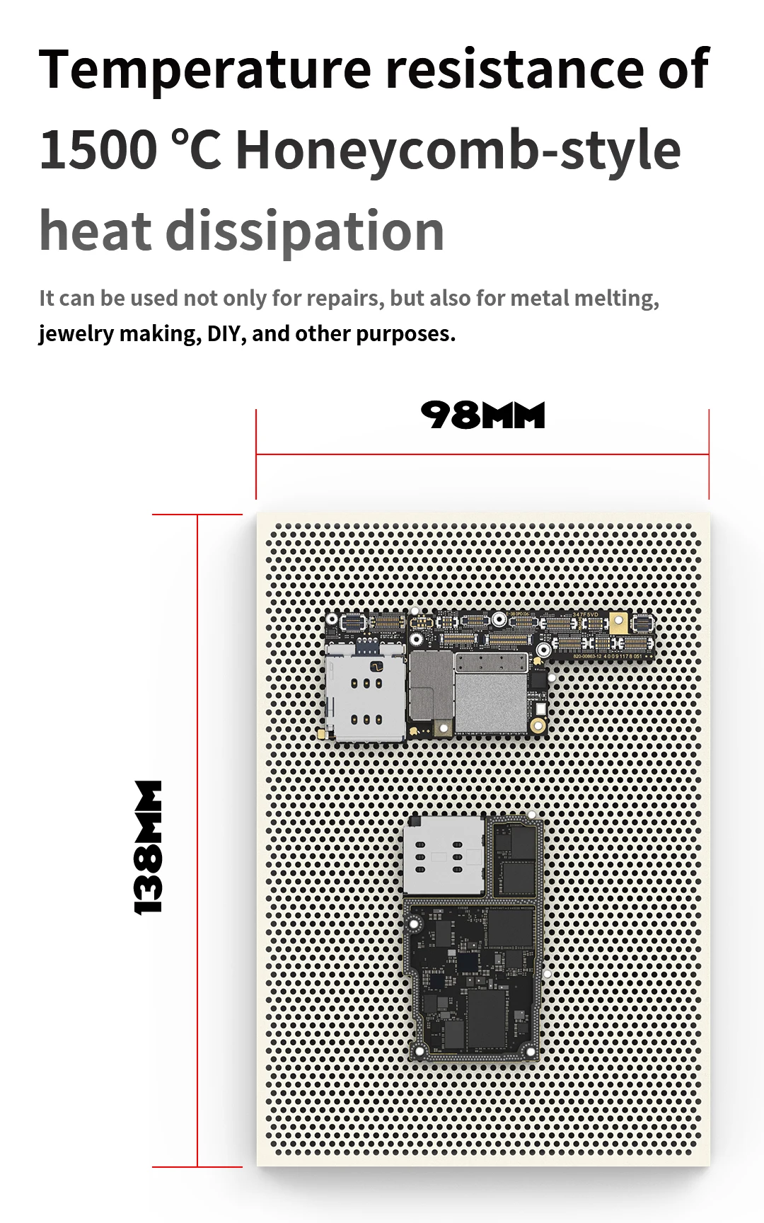 

18 видов универсальной термостойкой ремонтной платформы, печатной платы, чип IC, крепежный стол для материнской платы, фиксирующий штифт, вспомогательное позиционирование