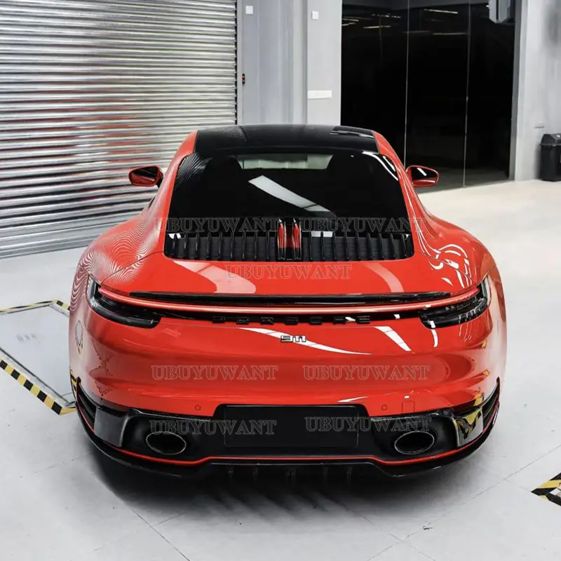 

2018 2019 2020 2021 года для Porsche Carrera 992 спойлер из углеродного волокна задний спойлер на крышу багажника крыло багажника