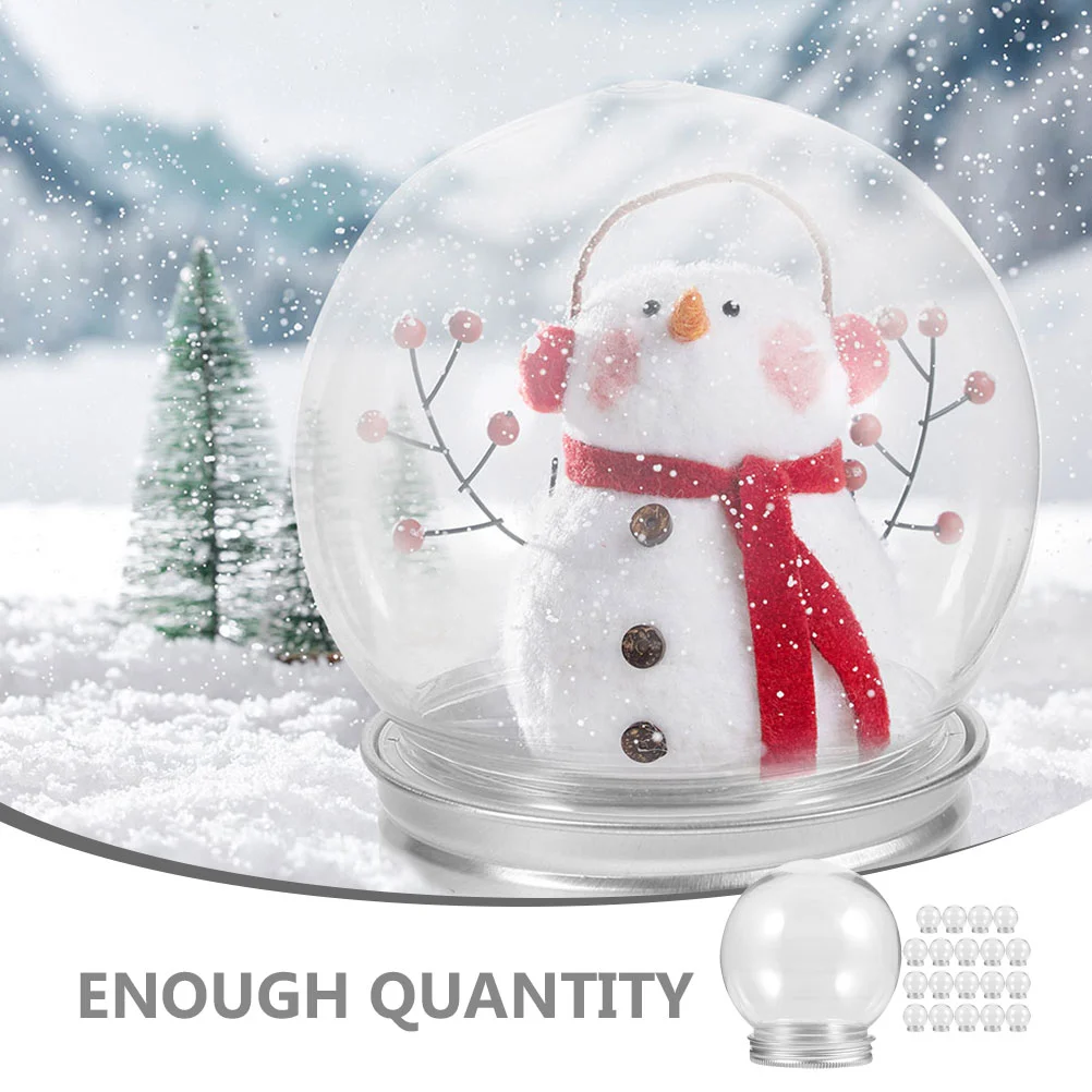 20 шт. прозрачный снежный шар водяные шары мини-планета земляной пластиковые