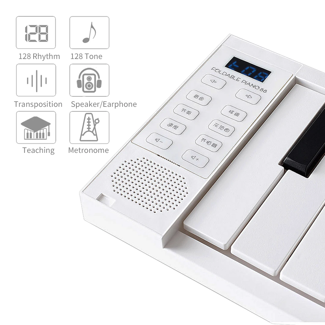 Уличная портативная складная клавиатура для пианино электронное 88 клавиш
