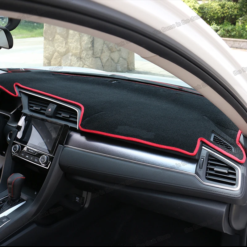 

Car Dashboard Anti-reflective Mat Rear Window Pad Carpet for Honda Civic 2017 2018 2019 2020 2021 10th Decoration 10 hatchback