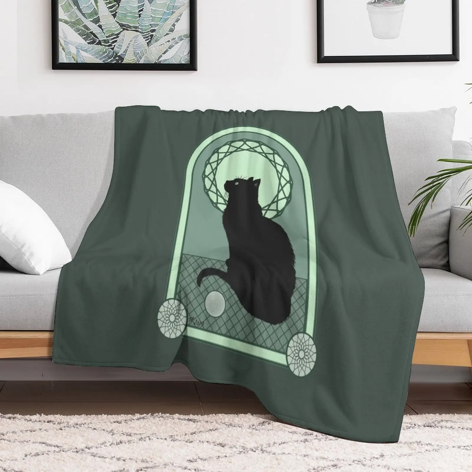 Черная кошка новинка плед одеяло тяжелые Furrys мягкие большие одеяла