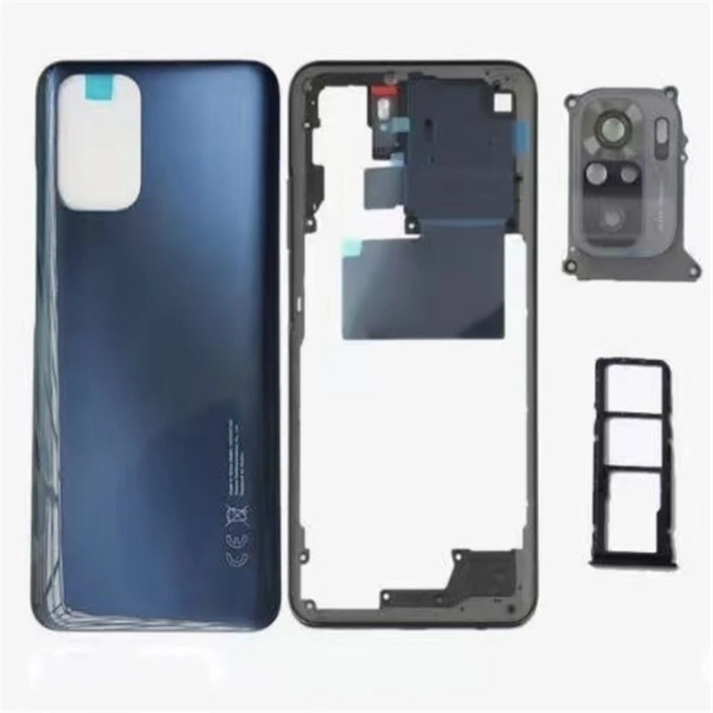 Чехол с полным корпусом для Xiaomi Redmi Note 10 задняя крышка батарейного отсека +