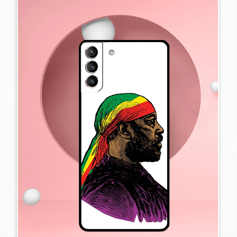 Чехол Emperor Menelik II из Эфиопии для Samsung Galaxy S24 S23 Ultra S22 S20 FE S21 Note 10 20 S8 S9 S10 Plus чехол