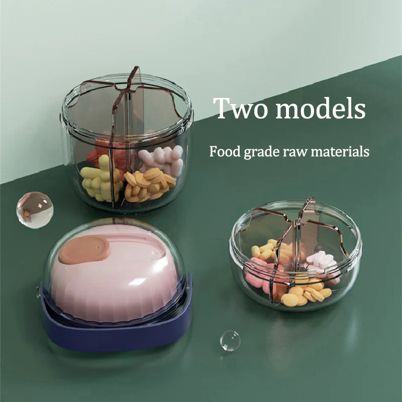 

High-Capacity Pill Case Rotary Large Space Pills Box For Tablets Weekly Pillbox Medicine Storage Pill's Box Pastillero Organizer