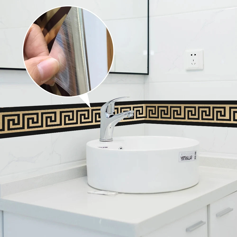 

Ливо настенные наклейки ПВХ геометрический узор 10*200 см