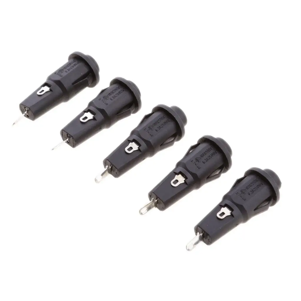 

5 шт. трубчатый держатель для панели 5x2 0 мм 6.3A/250V 10A/125V