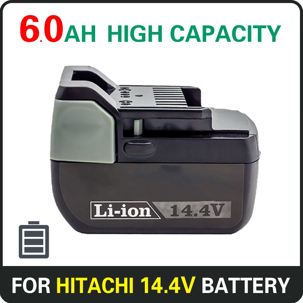 

For Hitachi 14.4v 6.0Ah Rechargeable Battery Compatible with BSL1430 CJ14DSL BSL1440 CR14DSL BSL1415 DDS14DSL Tool Battery