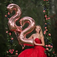 new giant size 40inch black number balloon 0 9 large number helium foil balloons baby shower birthday party wedding party