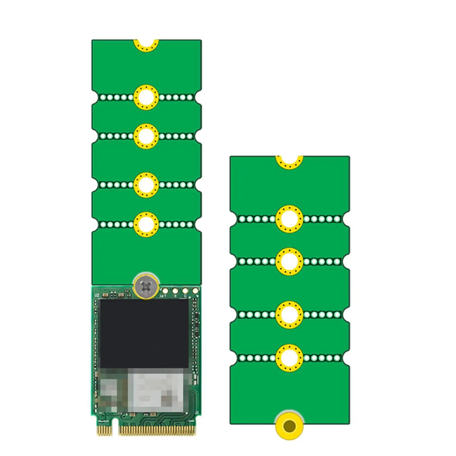 

NGFF M.2 SSD State Computer Hard Drive Adapter Card 2242 To 2280 2230 To 2280 Adapter Accessories/extension Rack Board