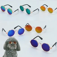 pet sunglasses reflection eye wear fashion cool round glasses for small dog cat pet photos cat funny glasses