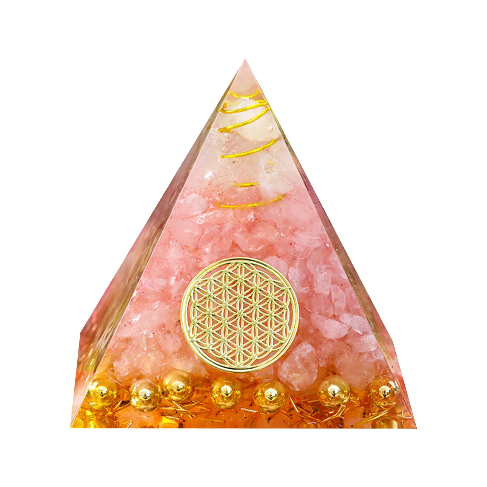 

Hot Energy Generator Orgone Pyramid Healing Natural Crystal Reiki Chakra Generator Orgonite Pyramid Meditation Tool