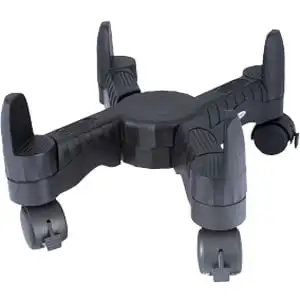 

Mobile Computer CPU Stand, with Adjustable Width and Locking Casters, Black