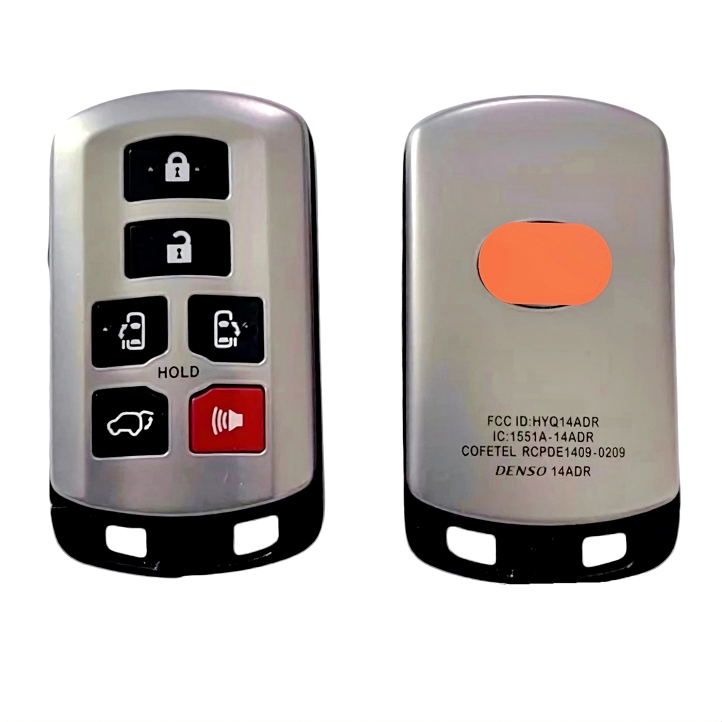 

Sunshine 6-кнопочный смарт-брелок с дистанционным управлением, чип ID74 314,3 МГц для Toyota Sienna 2011–2019 FCC ID: HYQ14ADR