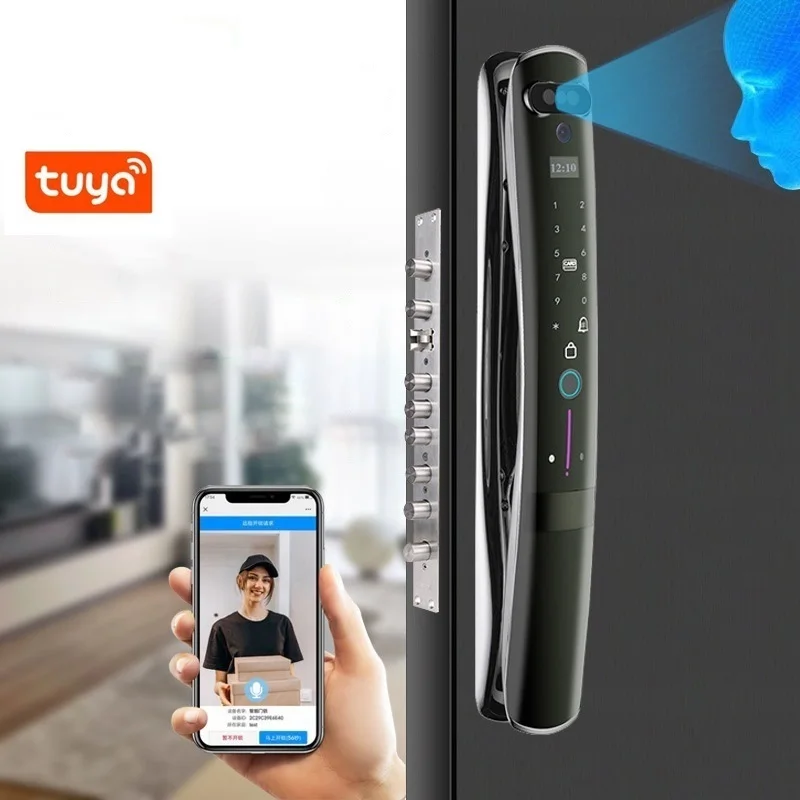 

Инфракрассветильник ка TUYA WIFI 3D с камерой, идентификацией по отпечатку пальца, IC-картой, паролем, Интеллектуальный автоматический электронн...