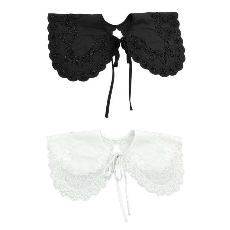 

Воротник с вышивкой накладной воротник Венеция вырез со съемным воротником