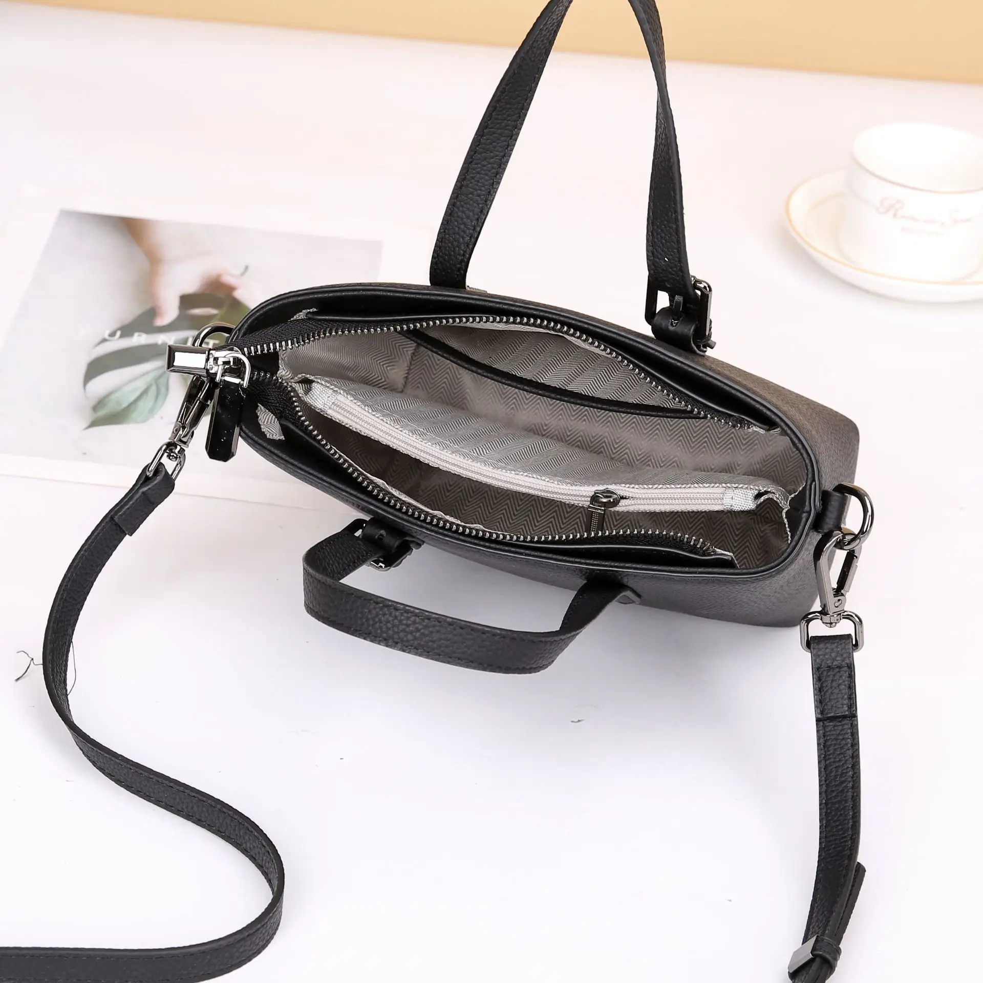 High Quality Genuine Leather Casual Bag Women's Tote Bag Handbag Soft Leather Luxury Bag Women Crossbody Bags for Women