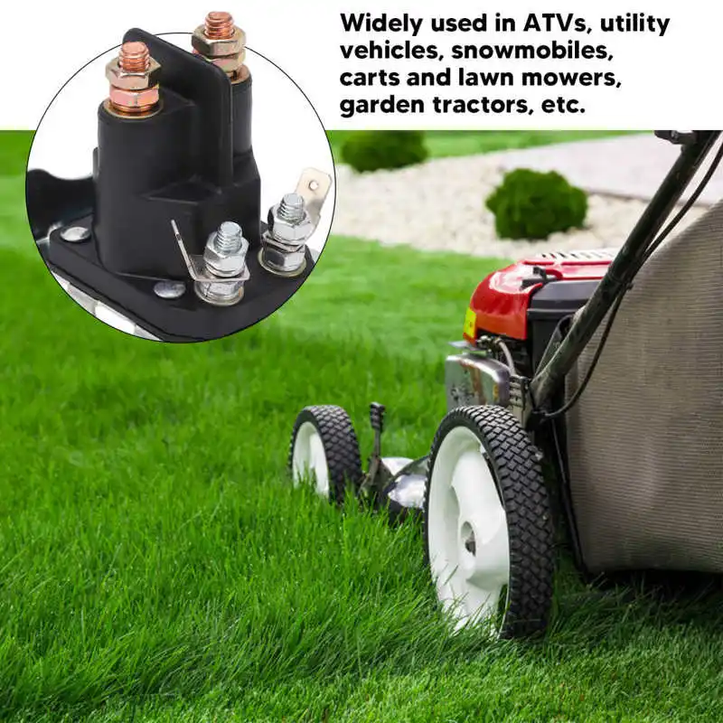 

Starter Solenoid Relay Quadrunner 12V Silver Plated Contacts Replacement For Lawn Mower ATVs Snowmobiles