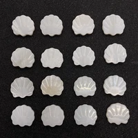 20pcs natural freshwater shell white scallop mother scallop spacer beads for making bracelets jewelry making crafts 11x12mm