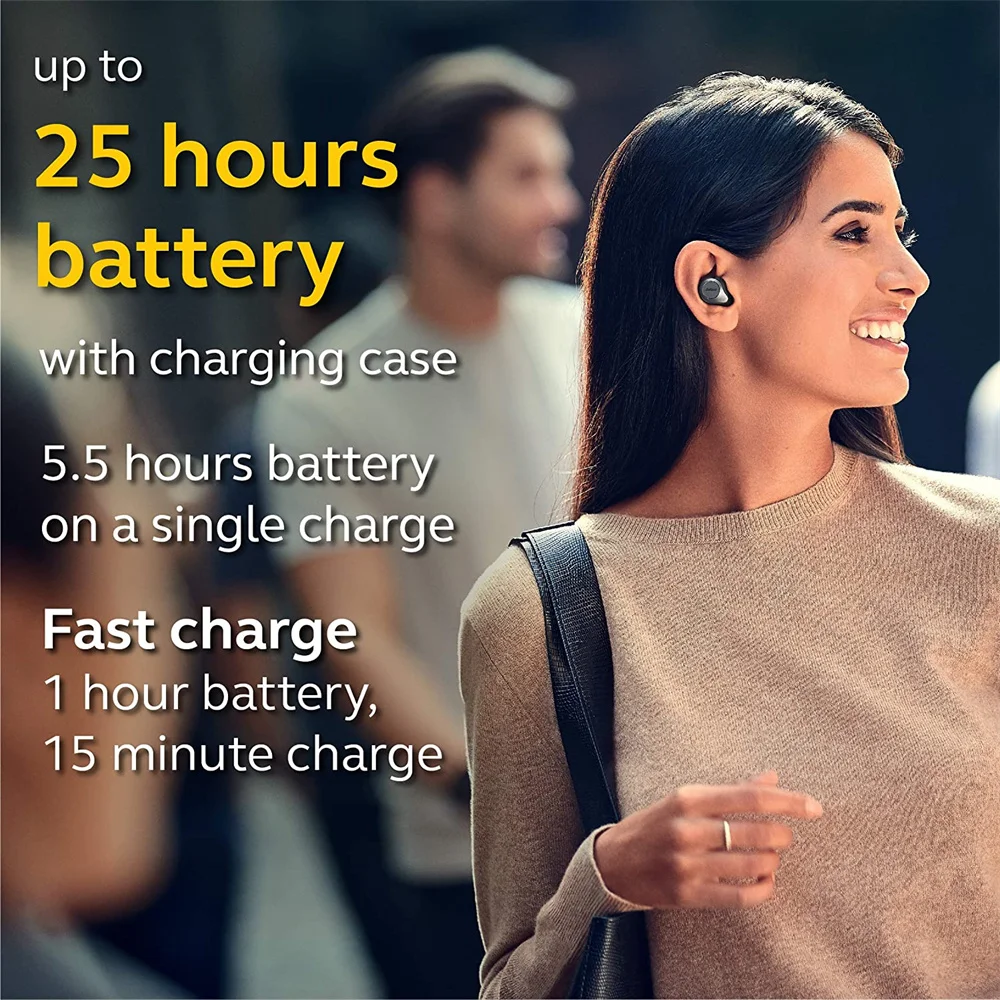 Новая беспроводная Bluetooth-гарнитура Jabra Elite 85t для автомобиля Спортивная