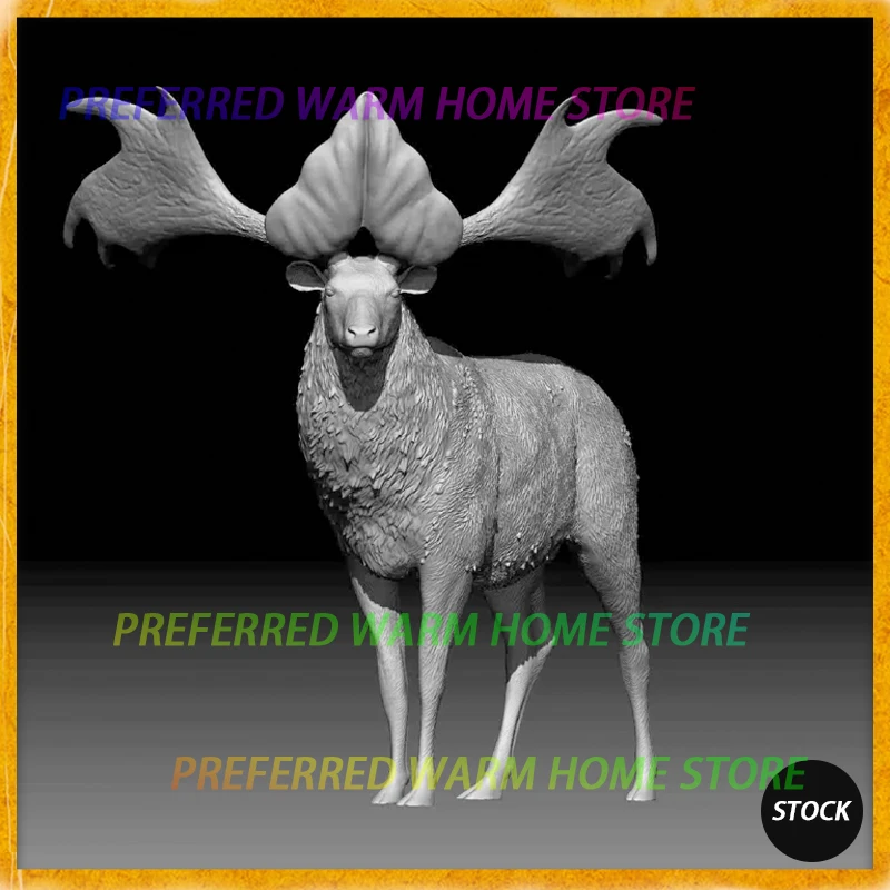 Фото Модель животного Sinomegaceros Pachyosteus Megaloceros из смолы, 3D-печать, 1/35, 6,5 см, GK, на заказ, для коллекционирования №1